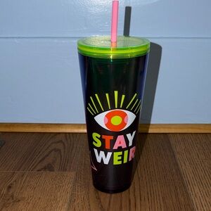 NWT Starbucks Stay Weird 24 Oz Tumbler with Evil Eye